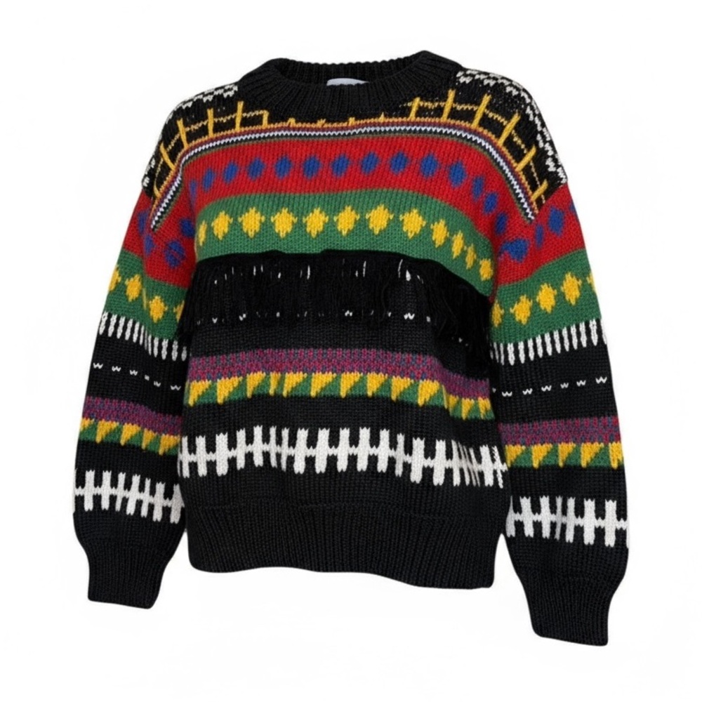 Vintage Performance Sport Sweater | Handmade in Peru | 100% Cotton | M